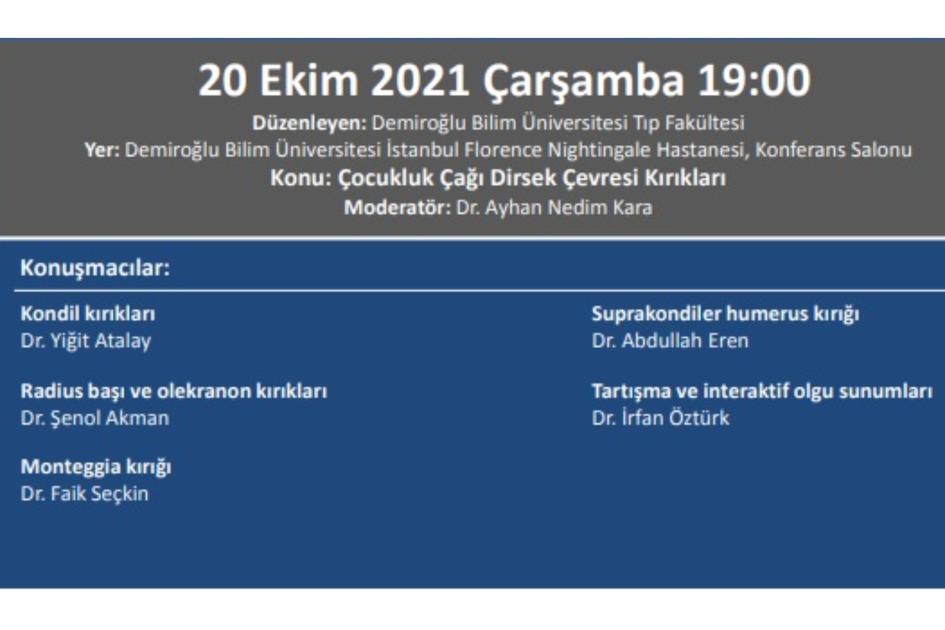 20.10.2021 Totder Travma ''Çocukluk Çağı Dirsek Çevresi Kırıkları''