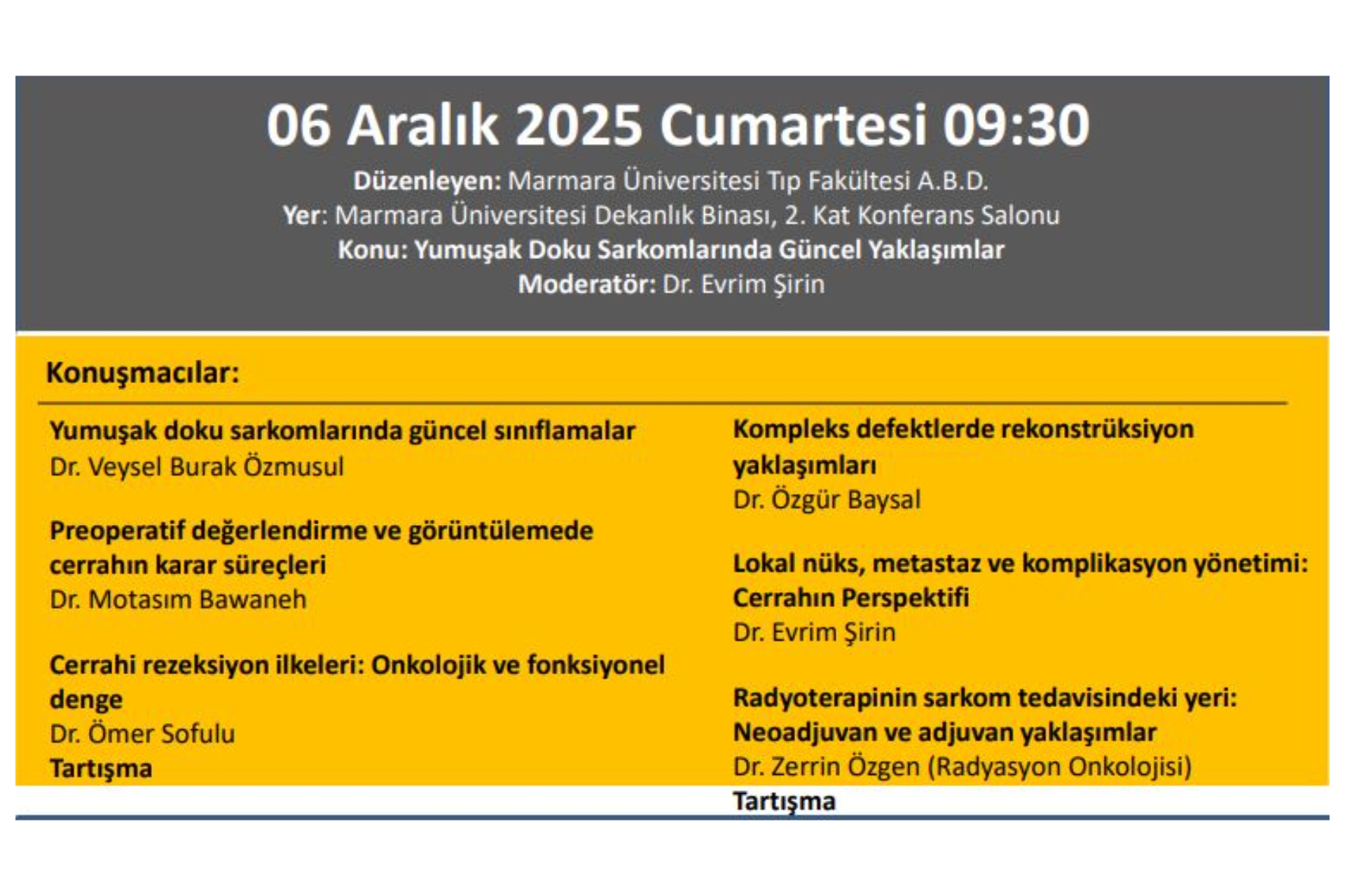 TOTDER SET - ''Yumuşak Doku Sarkomlarında Güncel Yaklaşımlar''