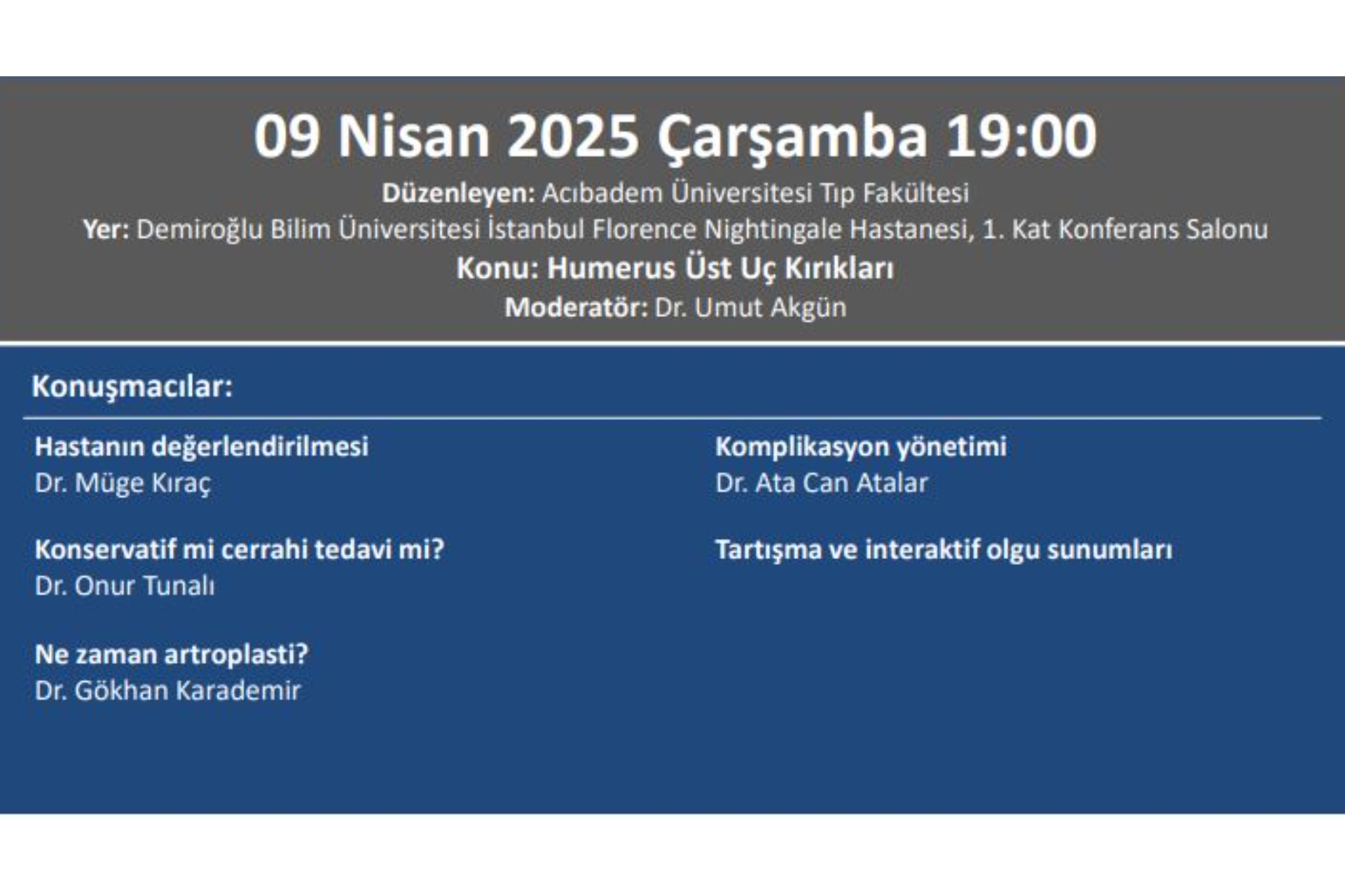 TOTDER Travma - ''Humerus Üst Uç Kırıkları''