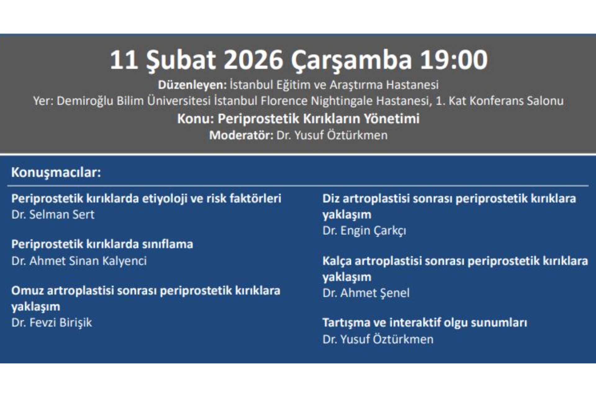 TOTDER Travma - ''Periprostetik Kırıkların Yönetimi''